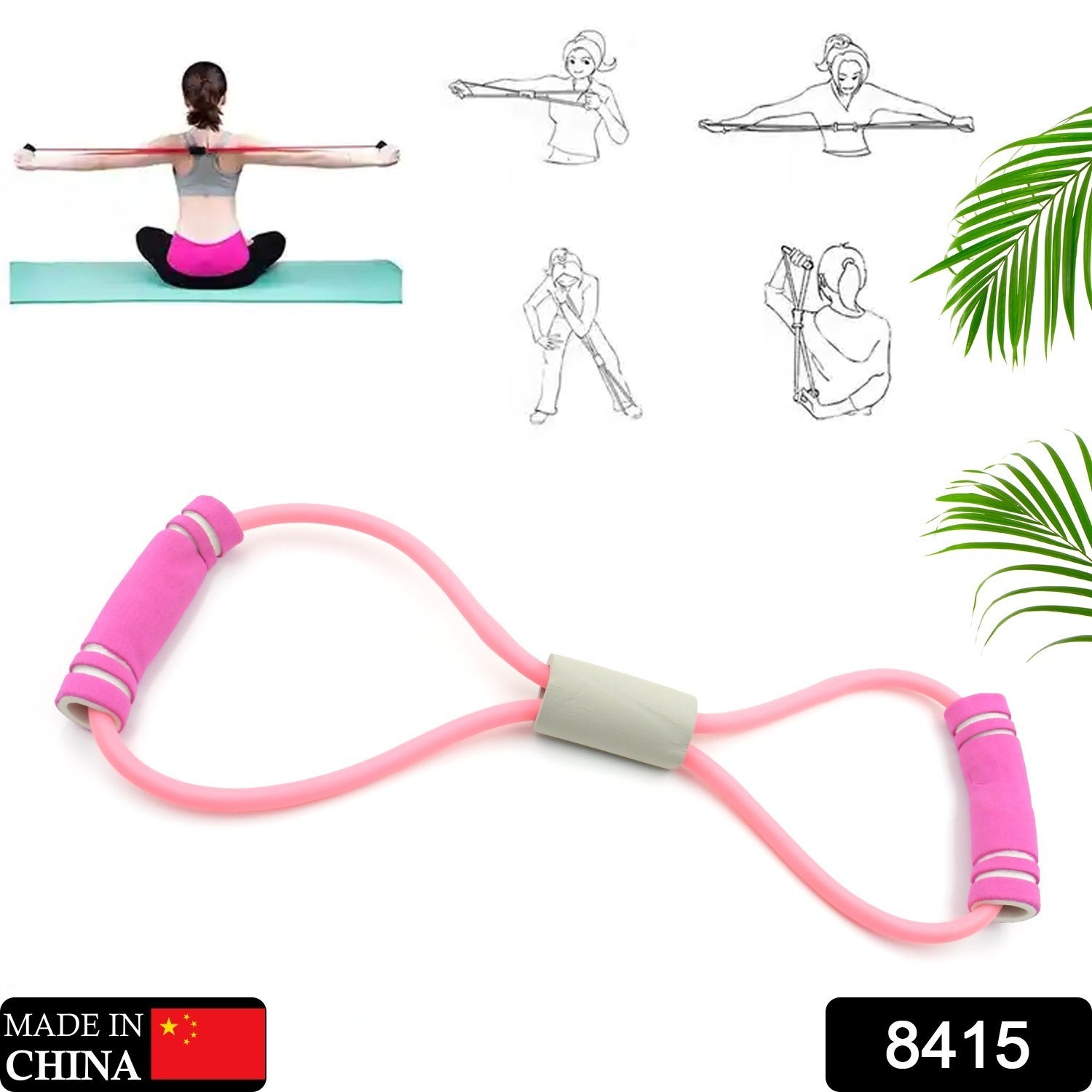 8415 Sport Resistance Loop Band Yoga Bands Rubber Exercise Fitness Training Gym Strength Resistance Band, Exercise Equipment, Bands for Working Out (1 Pc) 8415 Sport Resistance Loop Band Yoga Bands Rubber Exercise Fitness Training Gym Strength Resistance Band, Exercise Equipment, Bands for Working Out (1 Pc)
